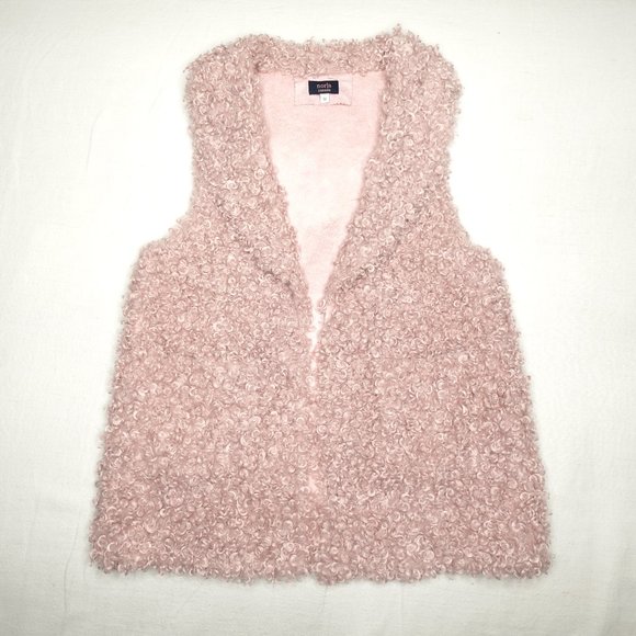 Norla Canada Vest Women's Medium Curly Poodle Sherpa Polyester Fleece - Picture 1 of 10